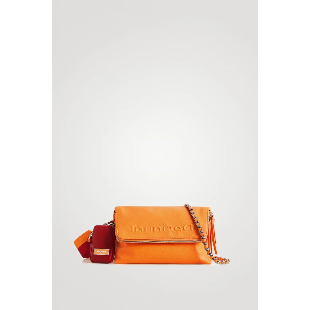 Desigual 2022 narancssárga crossbody színes pánttal