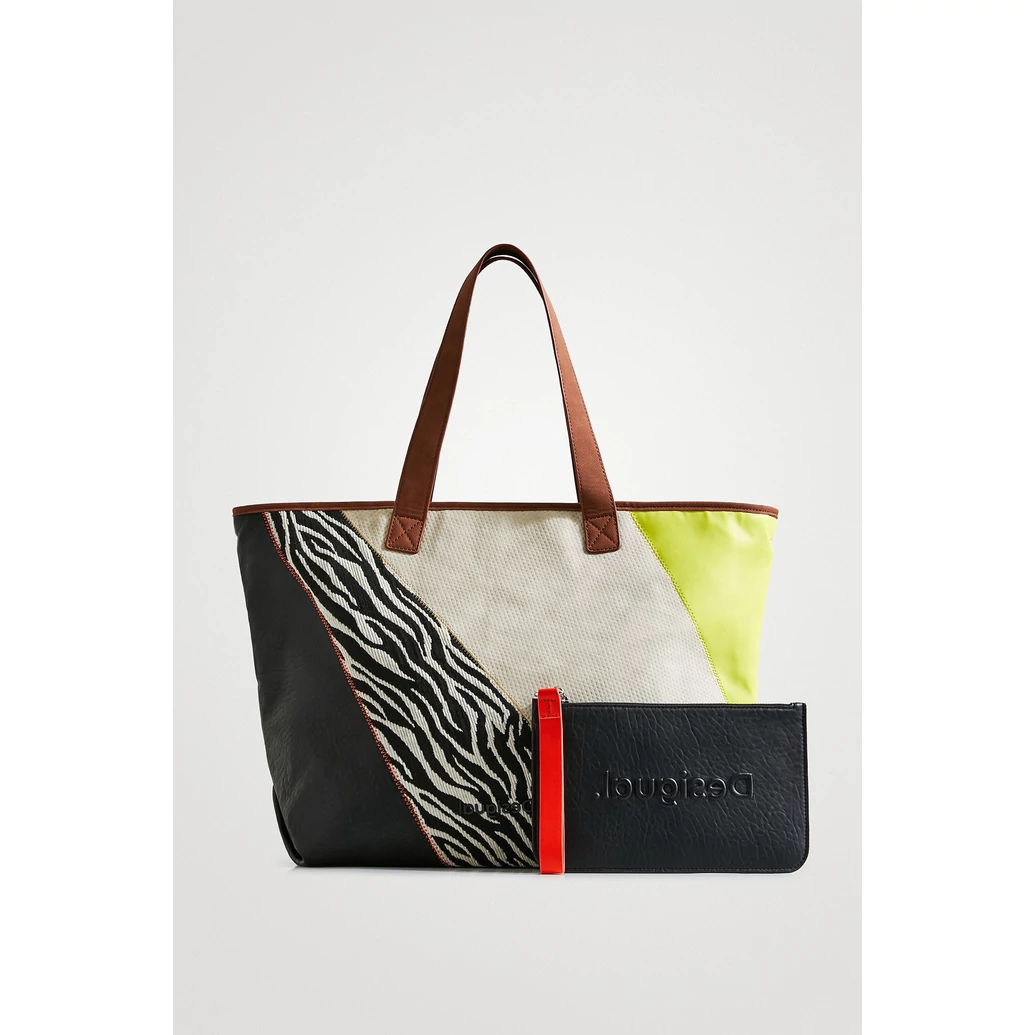 Desigual 2022 nagy válltáska zebra mintával
