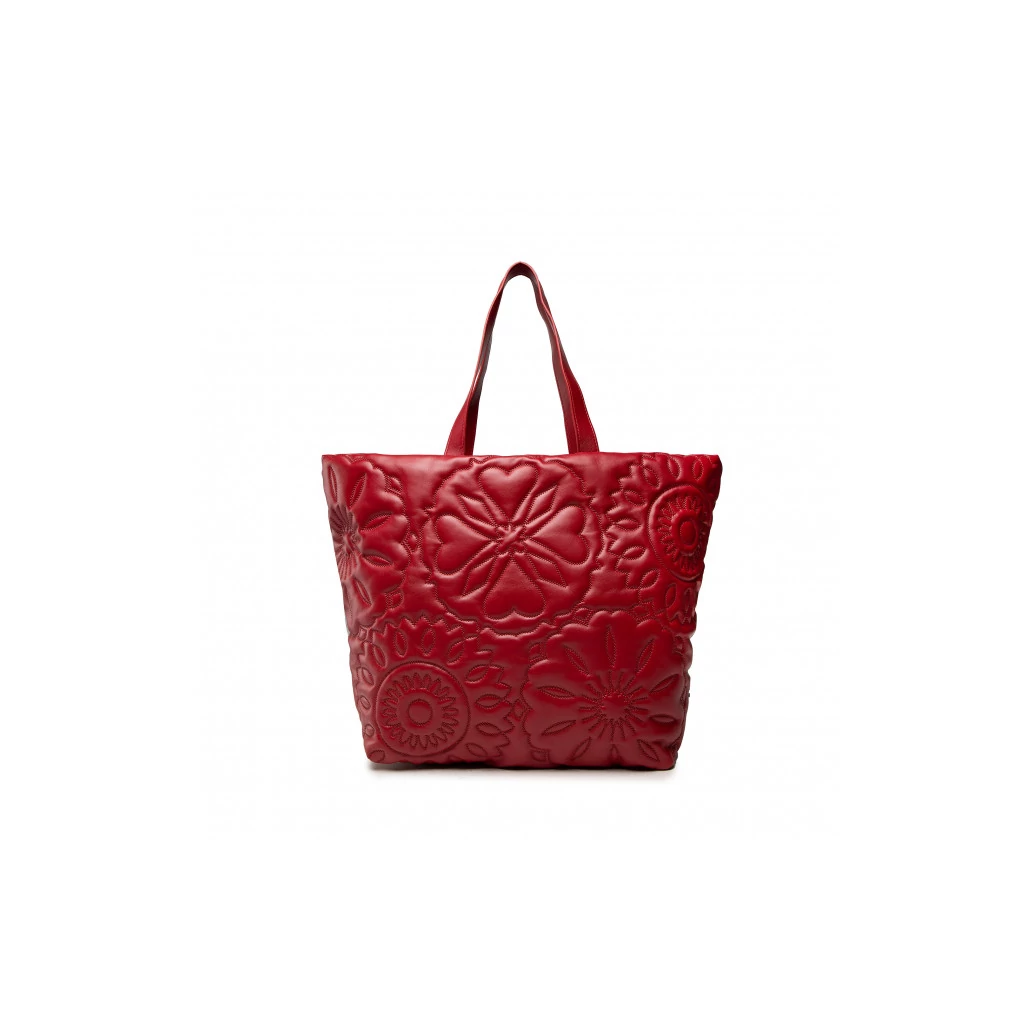 Desigual 2021 nyomott mintás piros shopping bag