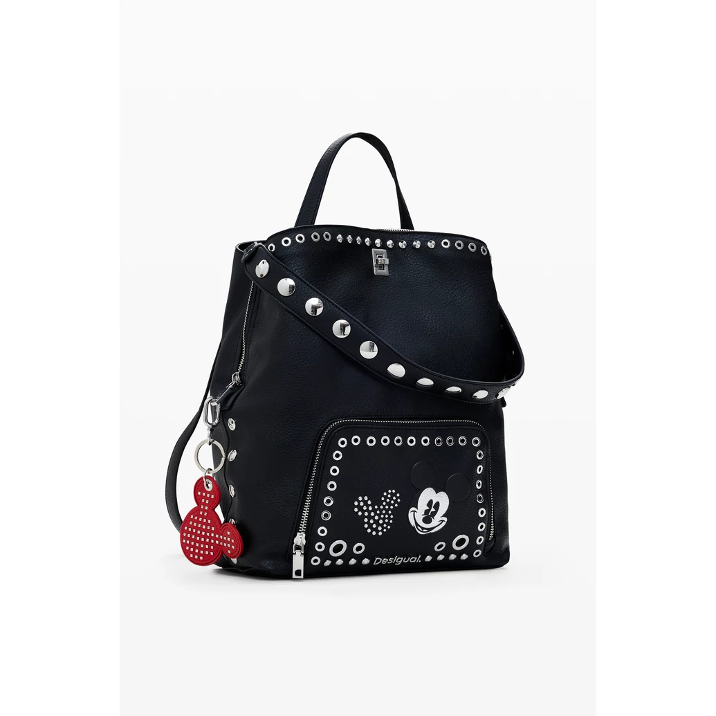 Desigual 2025 fekete Mickey egeres hátizsák