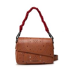 Desigual 2021 kis lézervágott barna crossbody