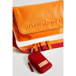 Desigual 2022 narancssárga crossbody színes pánttal