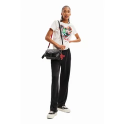 Desigual 2023 fekete mickey egeres oldaltáska