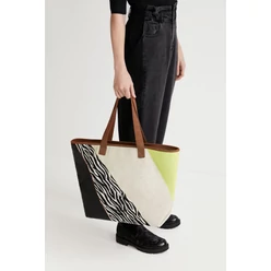 Desigual 2022 nagy válltáska zebra mintával