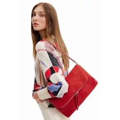 Desigual 2022 piros nyomott mintás oldaltáska
