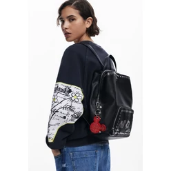 Desigual 2025 fekete Mickey egeres hátizsák