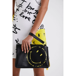 Desigual 2022 fekete crossbody smiley-val