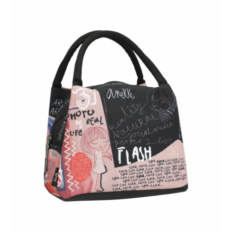 Anekke hőszigetelt uzsonnás táska art mintával